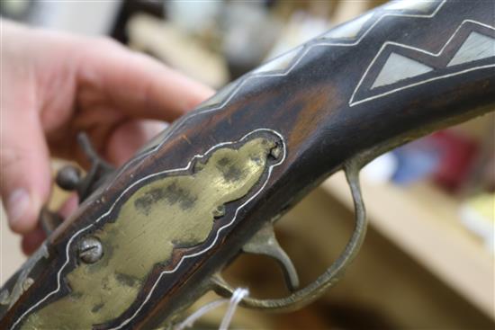 Two Middle Eastern muskets length 95cm